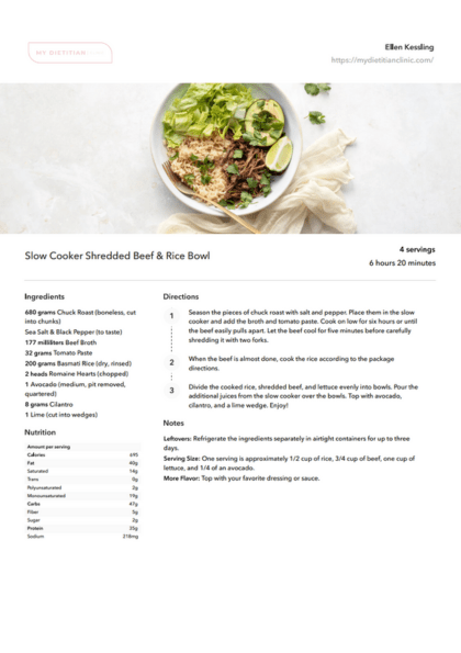 25 Meal Prep Dinner Recipes - My Dietitian Clinic Resources