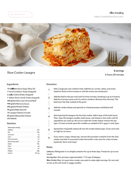 30 Slow Cooker Dinner Recipes - My Dietitian Clinic Resources